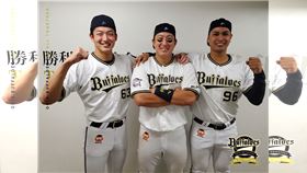 歐力士杉本裕太郎（左）敲出關鍵安打幫助球隊奪勝。（圖／翻攝自歐力士推特）