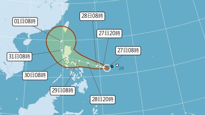 氣象局揭奈格颱風路徑　一圖看7日雨區