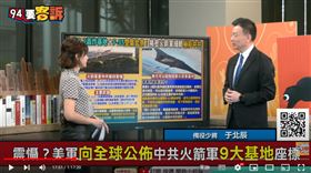 于北辰表示美國掌握火箭軍的發射井跟飛彈車，B-2隱形轟炸機隨時可以出任務