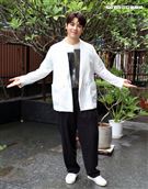 歌手江健榆三立新聞網專訪。（記者邱榮吉/攝影）