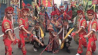 朴子太子會五路財神陣　哈雷級戲曲技藝陣