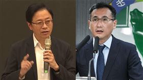 國民黨桃園市長候選人張善政、民進黨桃園市長候選人鄭運鵬