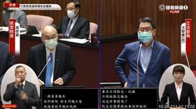 故宮院長吳密察、沈發惠（圖／翻攝自國會頻道）