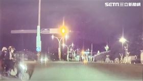 台北市楊男駕駛特斯拉行經大度路時，與闖紅燈的機車發生碰撞，釀成1死1傷的慘劇。（圖／翻攝畫面）