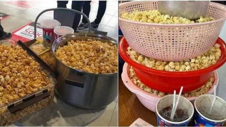買電影票送爆米花　民眾捧飯鍋登機箱衝了