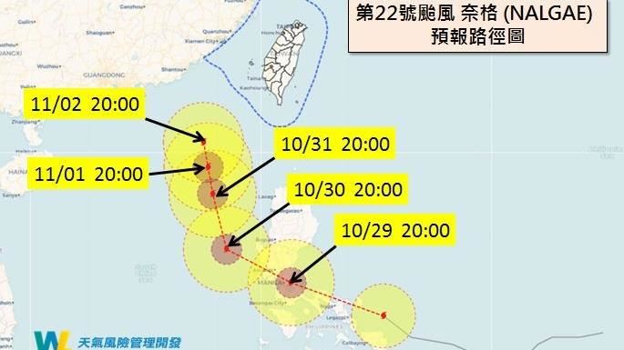 專家曝奈格颱風「最新路徑」　下週一關鍵