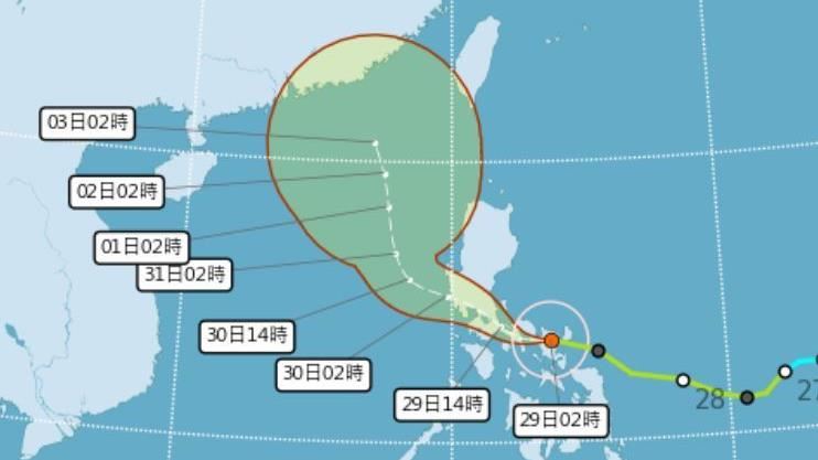 一圖懂奈格颱風　鄭明典：2股力量角力