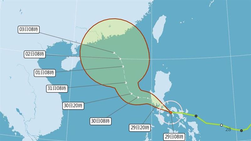 奈格颱風又往西偏了！「這3天」離台最近