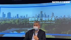 台達電董事長海英俊指出，旗下EV的佈局終於起來了。（圖／記者吳康瑋攝）