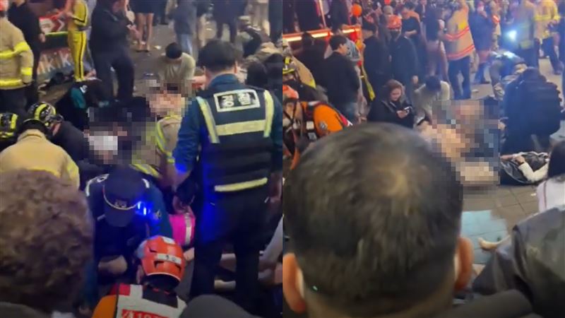 梨泰院變裝派對變災難　現場急救畫面曝光
