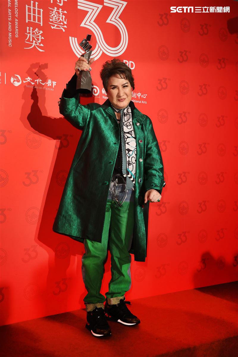 歌仔戲國寶楊麗花獲得第33屆傳藝金曲獎戲曲表演類特別獎。（記者邱榮吉/攝影）