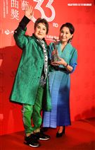 歌仔戲國寶楊麗花獲得第33屆傳藝金曲獎戲曲表演類特別獎。（記者邱榮吉/攝影）