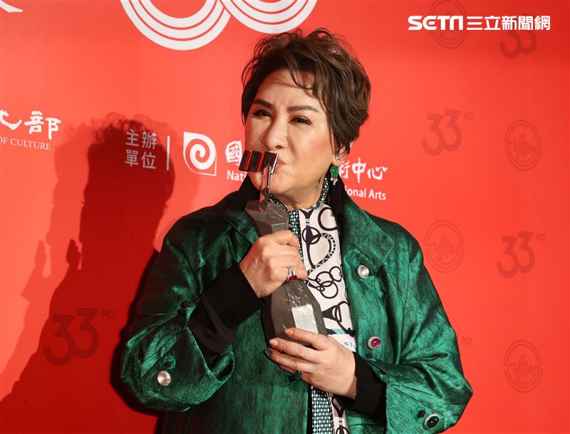 歌仔戲國寶楊麗花獲得第33屆傳藝金曲獎戲曲表演類特別獎。（記者邱榮吉/攝影）