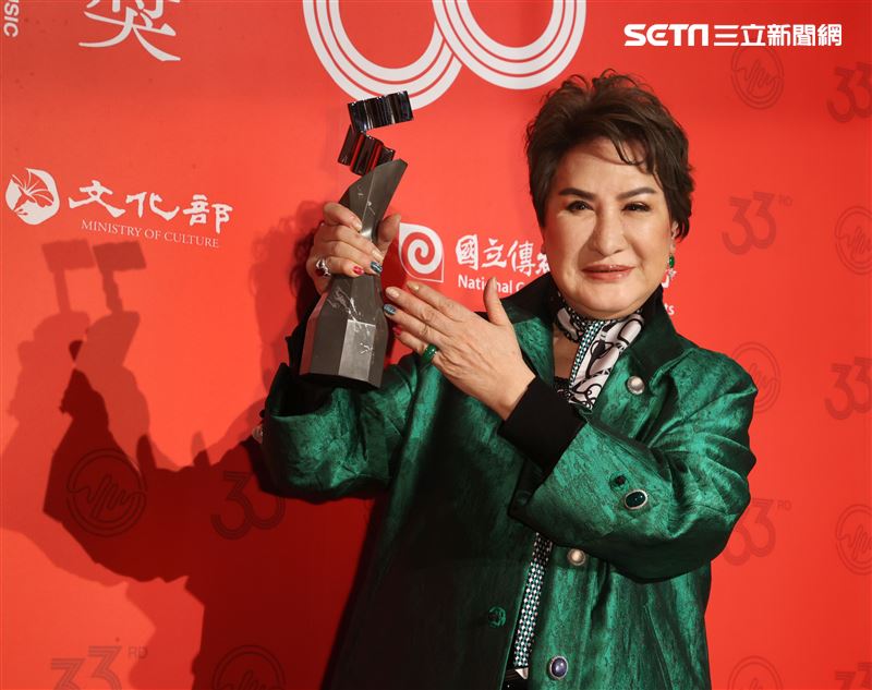 歌仔戲國寶楊麗花獲得第33屆傳藝金曲獎戲曲表演類特別獎。（記者邱榮吉/攝影）