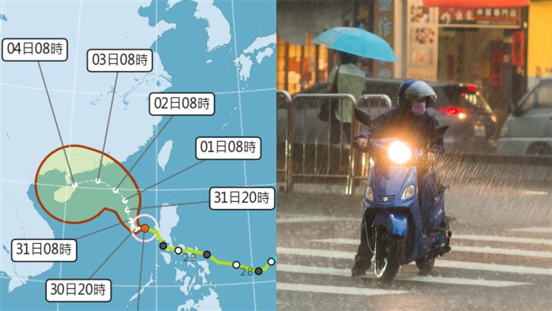 東北季風＋颱風環流雨炸3天　一圖看雨區