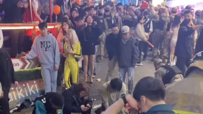 梨泰院踩踏事件造成至少153人死亡。(圖/翻攝自宋讚養臉書)