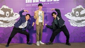 《龍魂》演員吳翰林（左）、導演丁冠濠（中）、演員林暉閔。（圖／高雄電影節提供）