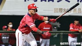 ▲中華職棒季後挑戰賽，味全龍一壘手林智勝。（圖／記者劉彥池攝影）