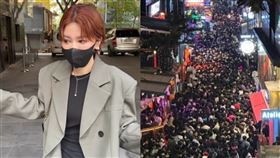 台女模目睹梨泰院煉獄「嚇到失魂」　吞安眠藥也睡不著：畫面揮之不去。（圖／翻攝自安琪IG、宋讚養臉書）