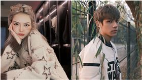 34歲的周揚青和24歲的段星星陷入熱戀。（左圖／翻攝周揚青微博／翻攝段星星微博）