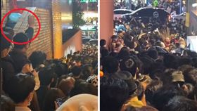 一名正義女性在梨泰院窄巷，大喊前面往下走，成功化解危機。（圖／翻攝Tic Tok @hyerinpark5）
