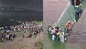 印度,橋梁,坍塌,意外