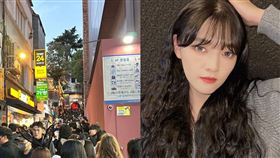 台灣網紅劉力穎在韓國念書，差點遇上梨泰院踩踏案件。（圖／翻攝劉力穎IG）