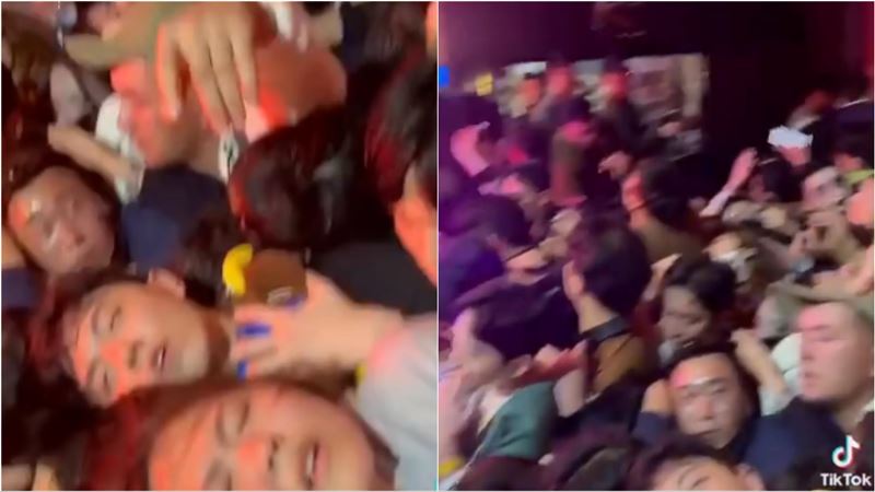 擠到頭歪眼神死！梨泰院窄巷第一視角曝光