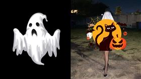 萬聖節,變裝,創意,鬼魂,眼睛