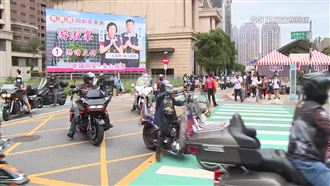 桃園大廟景福宮開漳聖王出巡　哈雷鬥鬧熱