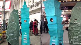 在澀谷過萬聖節！正妹YTR「神扮101」自己也笑了：被電視台採訪啦