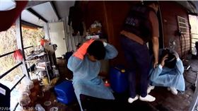 ▲調查局航基站等機關在花蓮縣富里山區查獲製毒工廠，逮捕余、朱2嫌。（圖／調查局航基站提供）