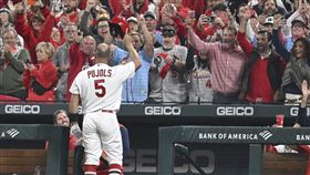 ▲Albert Pujols在聖路易紅雀結束選手生涯。（資料照／美聯社／達志影像）