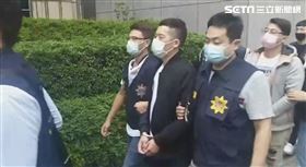 美鷹會綽號「剉冰」的鄧男率小弟在新北酒吧圍事以及介入「塭仔圳重劃區」拆遷工程，遭警方逮捕。（圖／記者李依璇翻攝）