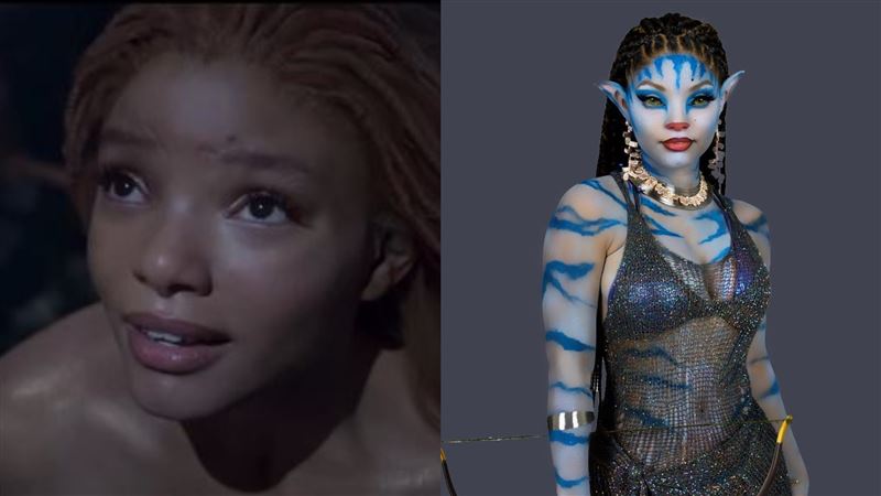 《小美人魚》非裔女星扮阿凡達　100%還原
