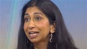 英國內政大臣布瑞弗曼（Suella Braverman）（圖／翻攝自@SuellaBraverman推特）