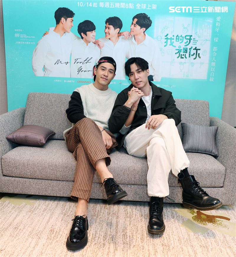 「我的牙想你」吳岳擎、余晉三立新聞網專訪。（記者邱榮吉/攝影）