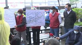 侯友宜赴國1汐止交流道邊坡滑落搶修交通勘查