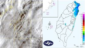 台灣今日天氣。（合成圖／翻攝自鄭明典臉書、中央氣象局）