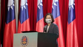 蔡英文總統今（2）日出席「111年僑務委員會議開幕典禮」。（圖／總統府提供)