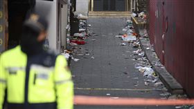 梨泰院，踩踏意外，156人死亡，坡度11度，(圖／美聯社／達志影像)