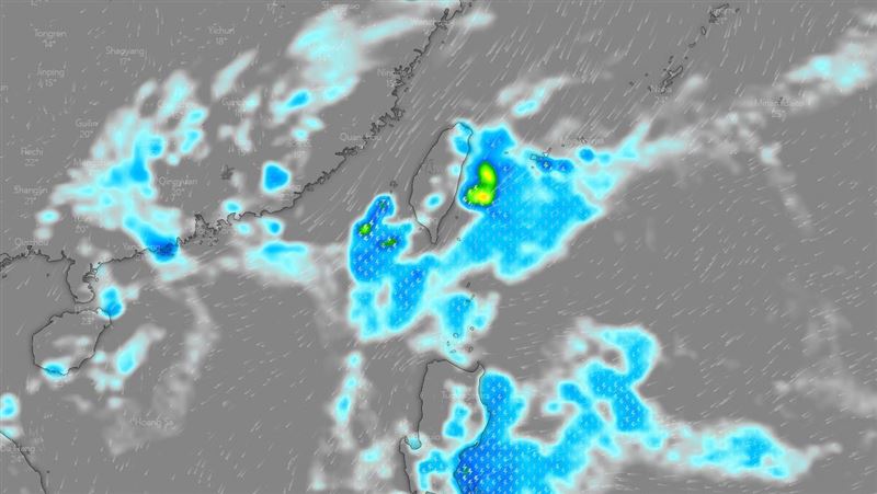 南方水氣北上這2天最豐沛！北東雨彈再炸