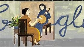 Google塗鴉、陳進（圖／翻攝自Google網頁）