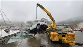 基隆,八斗子漁港,落海（圖／翻攝畫面）