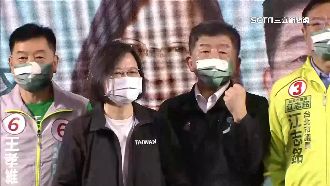 陳時中廟口開講　蔡英文、陳建仁力挺