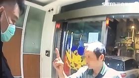 大鬧警分局,醉男,釘孤支,永和,翻攝畫面