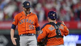 ▲太空人4位投手合力演出無安打比賽。（圖／美聯社／達志影像）