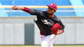 ▲必贏多代替左腳踝受傷的霸林爵進入台灣大賽，對戰兄弟自責分高達6.06。（圖／翻攝自樂天桃猿臉書）