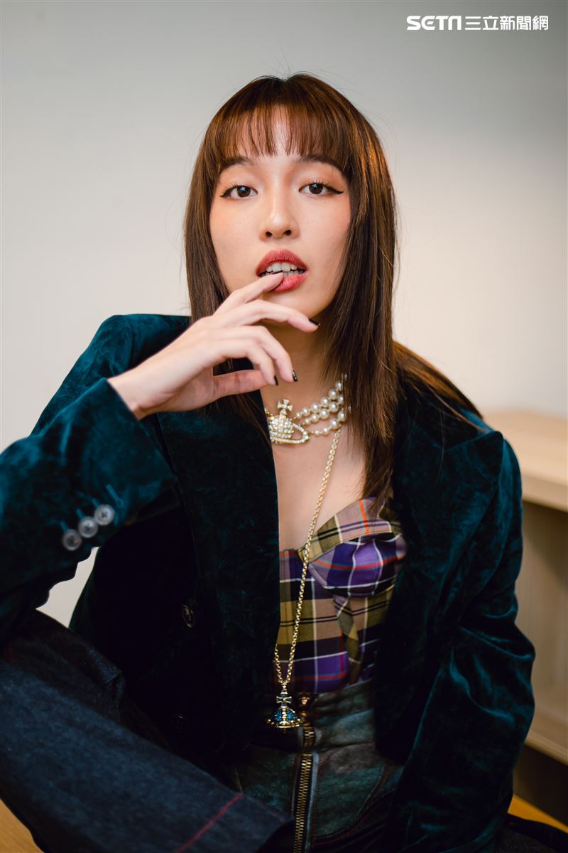 王渝萱三立新聞網專訪。 （圖／記者楊澍攝影）