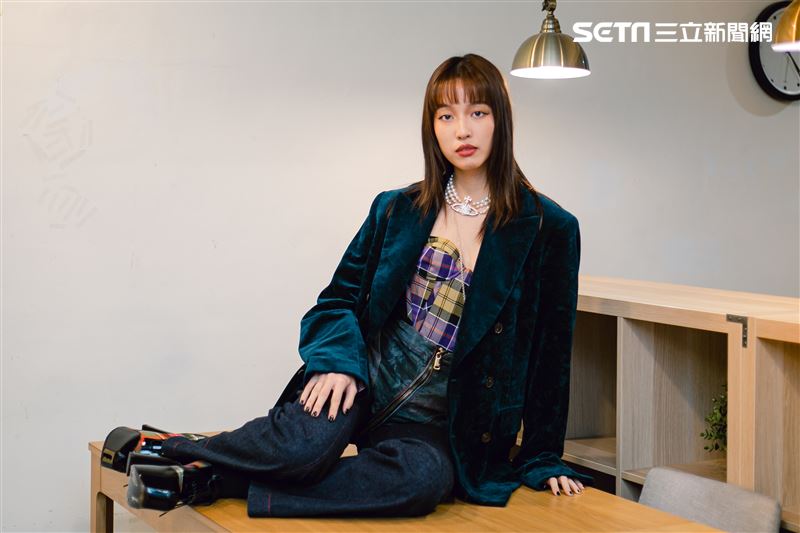 王渝萱三立新聞網專訪。 （圖／記者楊澍攝影）